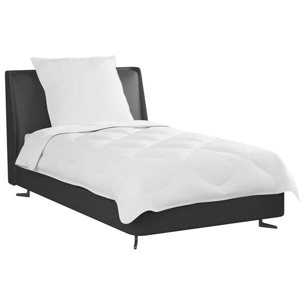 vidaXL Paplón s vankúšom 2 pcs Biela Mikrovlákno