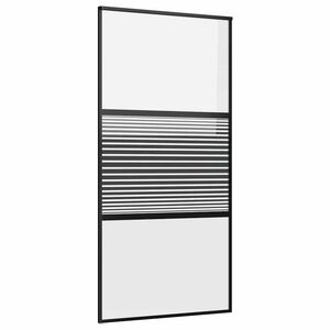 vidaXL Sklenen&eacute; dvere 102,5 x 2 x 205 cm Hlin&iacute;k Čierna