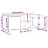 vidaXL TV skrinka Remeseln&yacute; dub 104 x 35 x 50 cm Kompozitn&eacute; drevo