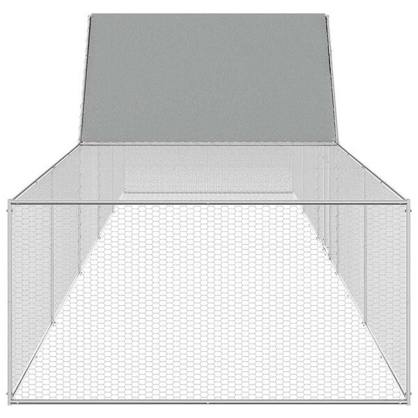 vidaXL Kur&iacute;n 10x2x2 m, pozinkovan&aacute; oceľ