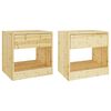 vidaXL Nočn&eacute; stol&iacute;ky 2 ks 40x31x40 cm jedľov&yacute; mas&iacute;v