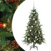 vidaXL Umel&yacute; Skl&aacute;pac&iacute; Vianočn&yacute; Stromček Zelen&aacute; 150 cm PE a PVC