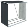 vidaXL Z&aacute;hradn&aacute; k&ocirc;lňa na drevo antracitov&aacute; 163x83x154 cm galvanizovan&aacute; oceľ