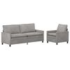 vidaXL Sada pohoviek 2 pcs Svetlosiv&aacute; 196 x 81 x 87,5 cm Zamat