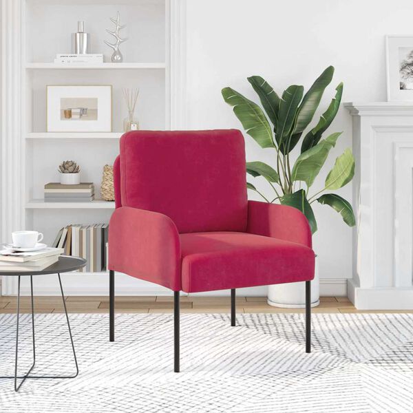 vidaXL Pohovky s vank&uacute;&scaron;om 55cm V&iacute;no červen&eacute; Preglejka