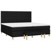 vidaXL Boxspring posteľ s matracom čierna 200x200 cm l&aacute;tka