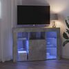 vidaXL Rohov&yacute; LED TV kabinet N&aacute;stenn&yacute; Bet&oacute;nov&aacute; &scaron;ed&aacute; 100x40x68cm