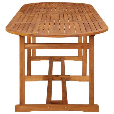 vidaXL Záhradný jedálenský stôl 280x90x75 cm masívne akáciové drevo