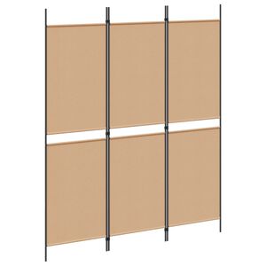 vidaXL 3-panelov&aacute; rozdeľovačka miestnosti B&eacute;žov&aacute; 150 x 180 cm L&aacute;tka