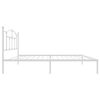 vidaXL Kovový rám postele s čelom biely 100x190 cm