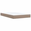 vidaXL Boxspring posteľ+matrac, kapuč&iacute;nov&aacute; 120x190cm, umel&aacute; koža
