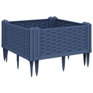 vidaXL Z&aacute;hradn&yacute; kvetin&aacute;č s kol&iacute;kmi modrosiv&yacute; 42,5x42,5x28,5 cm PP