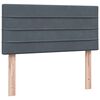 vidaXL Box Spring Posteľ s matracom Tmavosiv&aacute; 100x220 cm Zamat