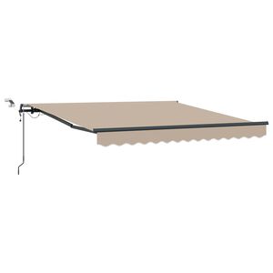 vidaXL Sklopn&aacute; mark&iacute;za B&eacute;žov&aacute; 350 x 250 cm Polyester