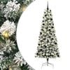 vidaXL Umel&yacute; Skl&aacute;pac&iacute; Vianočn&yacute; Stromček 300 LED Zelen&aacute; a biela 240 cm