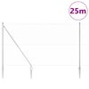 vidaXL Stĺp na plot. Strieborn&aacute; 25 x 1,6 m (25 mm mriežka) Oceľ