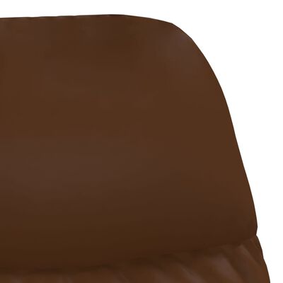 vidaXL Relaxačné kreslo lesklé hnedé umelá koža