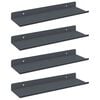 vidaXL Z&aacute;vesn&aacute; polica N&aacute;stenn&yacute; 4 pcs Antracit 30 x 9 x 2,5 cm Oceľ
