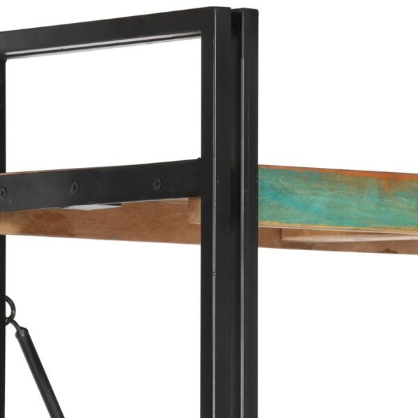 vidaXL Knižnica s 5 policami 60x30x180 cm, recyklovan&yacute; mas&iacute;v