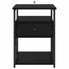 vidaXL Nočn&yacute; stol&iacute;k Čierny dub 40 x 42 x 55 cm Kompozitn&eacute; drevo