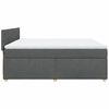 vidaXL Boxspring posteľ s matracom tmavosiv&aacute; 180x200 cm l&aacute;tka