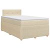 vidaXL Posteľ boxspring s matracom Kr&eacute;mov&aacute; 120 x 200 cm L&aacute;tka
