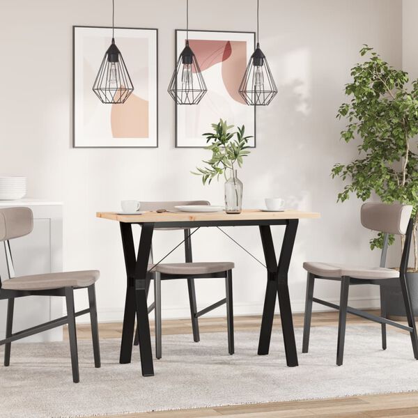 vidaXL Jed&aacute;lensk&yacute; stol&iacute;k v tvare Y 100x50x75,5 cm borovica a oceľ