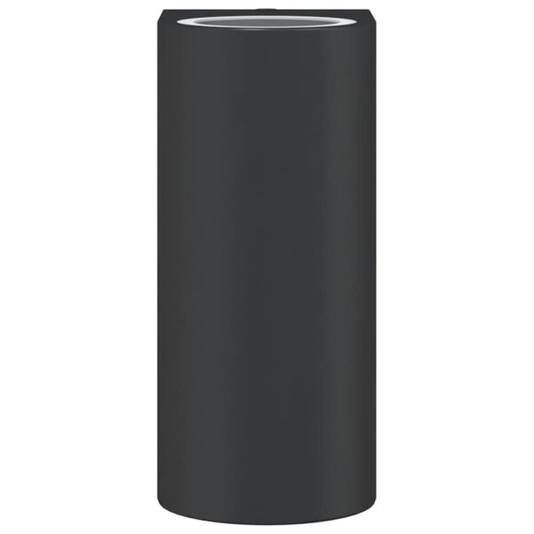 vidaXL Vonkaj&scaron;ie n&aacute;stenn&eacute; svietidl&aacute; 2 ks čierne liaty hlin&iacute;k