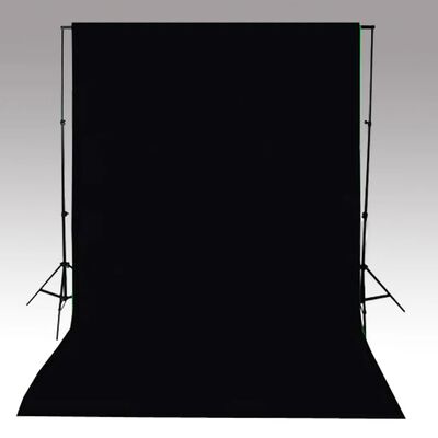 vidaXL Fotopozadie, bavlna, čierne 500x300 cm