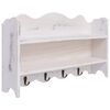 vidaXL N&aacute;stenn&yacute; ve&scaron;iak biely 50x10x30 cm dreven&yacute;