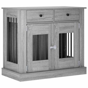 vidaXL N&aacute;bytok pre psa Siv&yacute; Sonoma 90 x 47,5 x 80 cm Kompozitn&eacute; drevo