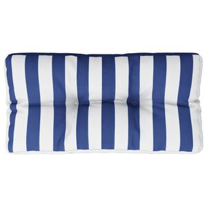 vidaXL Podu&scaron;ka na paletov&uacute; pohovku modro-biele pruhy 70x40x12 cm l&aacute;tka