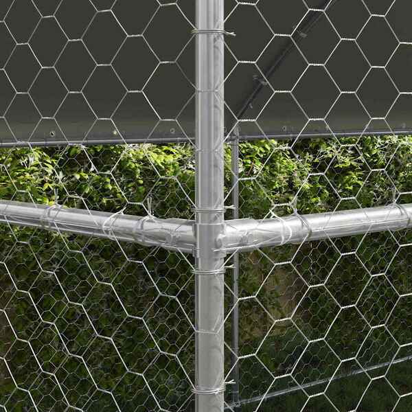 vidaXL Ps&iacute; kennel 3 pcs Strieborn&aacute; 6 x 2 x 2 m Pozinkovan&aacute; oceľ