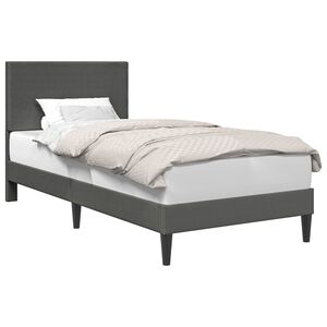 vidaXL R&aacute;m postele Tmavosiv&aacute; 90 x 190 cm Kord&uacute;rov&aacute; tkanina