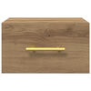 vidaXL Nočn&yacute; stol&iacute;k N&aacute;stenn&yacute; 2 pcs Remeseln&yacute; dub 35 x 35 x 20 cm