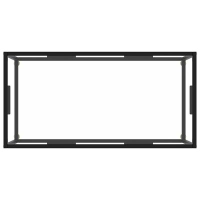 vidaXL Konferenčný stolík, čierny, tvrdené sklo 100x50x35 cm