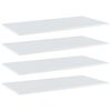 vidaXL Pr&iacute;davn&eacute; police 4ks, leskl&eacute; biele 80x20x1,5cm, kompozitn&eacute; drevo