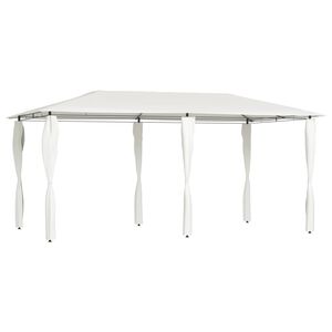 vidaXL Alt&aacute;nok s poťahmi na stĺpiky 2,98x5,3x2,59 m, kr&eacute;mov&yacute; 160 g/m&sup2;