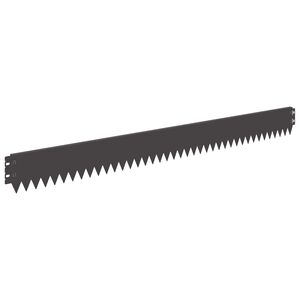 vidaXL Obrubn&iacute;k tr&aacute;vnika 10 ks 103 x 10 cm Oceľ Čierna