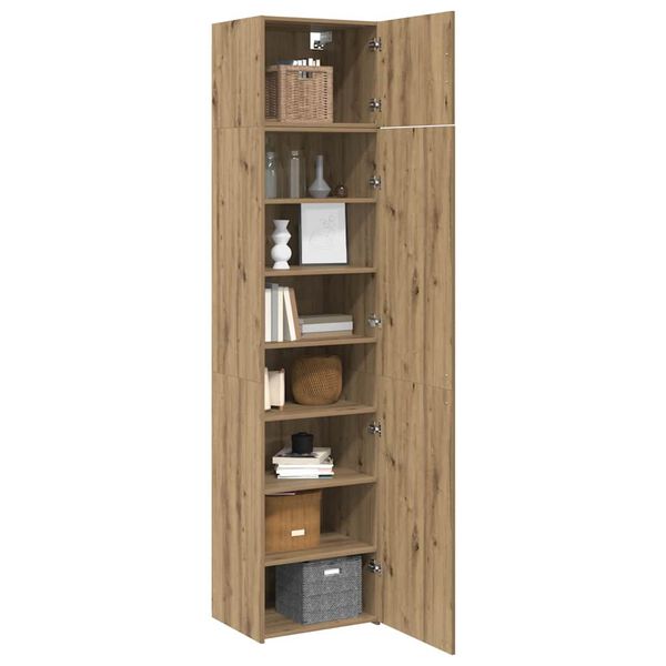 vidaXL Serv&iacute;rovacia skriňa 3 pcs Remeseln&yacute; dub