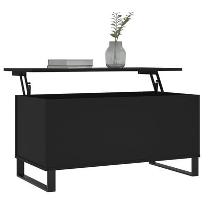 vidaXL Konferenčný stolík čierny 90x44,5x45 cm spracované drevo