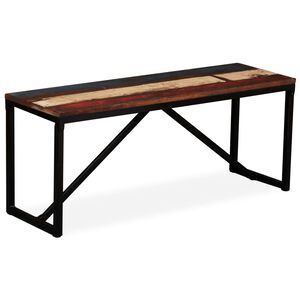 vidaXL Lavička, recyklovan&yacute; mas&iacute;v 110x35x45 cm
