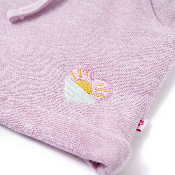 Detské kraťasy so šnúrkou zmiešané ľaliové 128