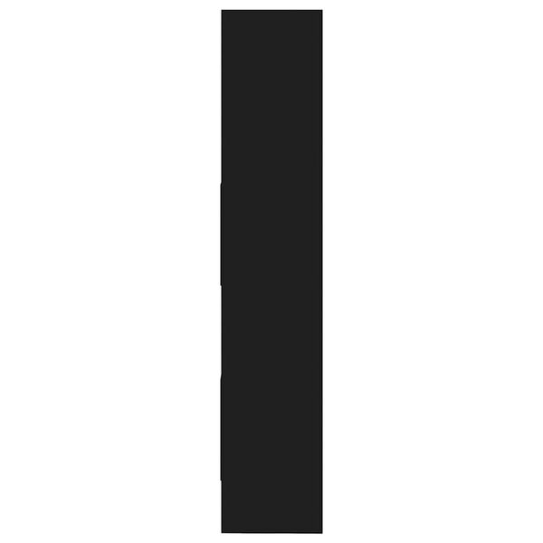 vidaXL Knižnica, čierna 60x35x180 cm, kompozitné drevo