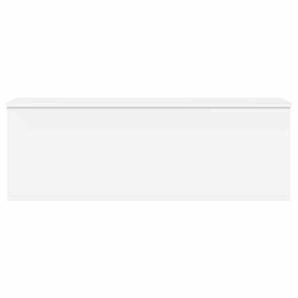 vidaXL Úložný box biely 102x35x35 cm kompozitné drevo