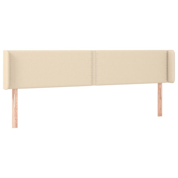 vidaXL Čelo postele so z&aacute;hybmi kr&eacute;mov&yacute; 163x16x78/88 cm l&aacute;tka