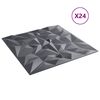 vidaXL N&aacute;stenn&eacute; panely 24 pcs Amethyst &Scaron;ed&yacute; 50 x 50 cm XPS Pena