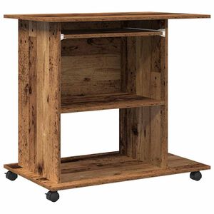 vidaXL poč&iacute;tačov&yacute; st&ocirc;l Old Wood 80x50x75 cm Engineered Wood
