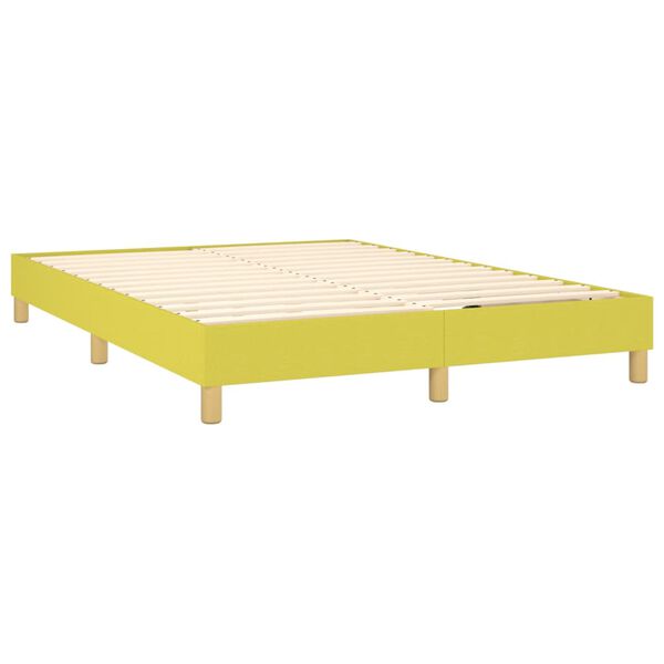 vidaXL Boxspring posteľ s matracom zelen&aacute; 140x190 cm l&aacute;tka