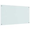 vidaXL Kuchynský backsplash Biela 110 x 60 x 0,6 cm tvrdené sklo